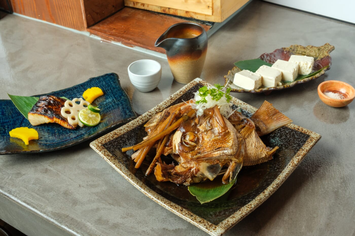 料理の俯瞰